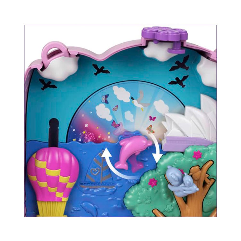 Комплект за игра с 2 кукли и аксесоари в чанта, Polly Pocket, Koala, GXC95