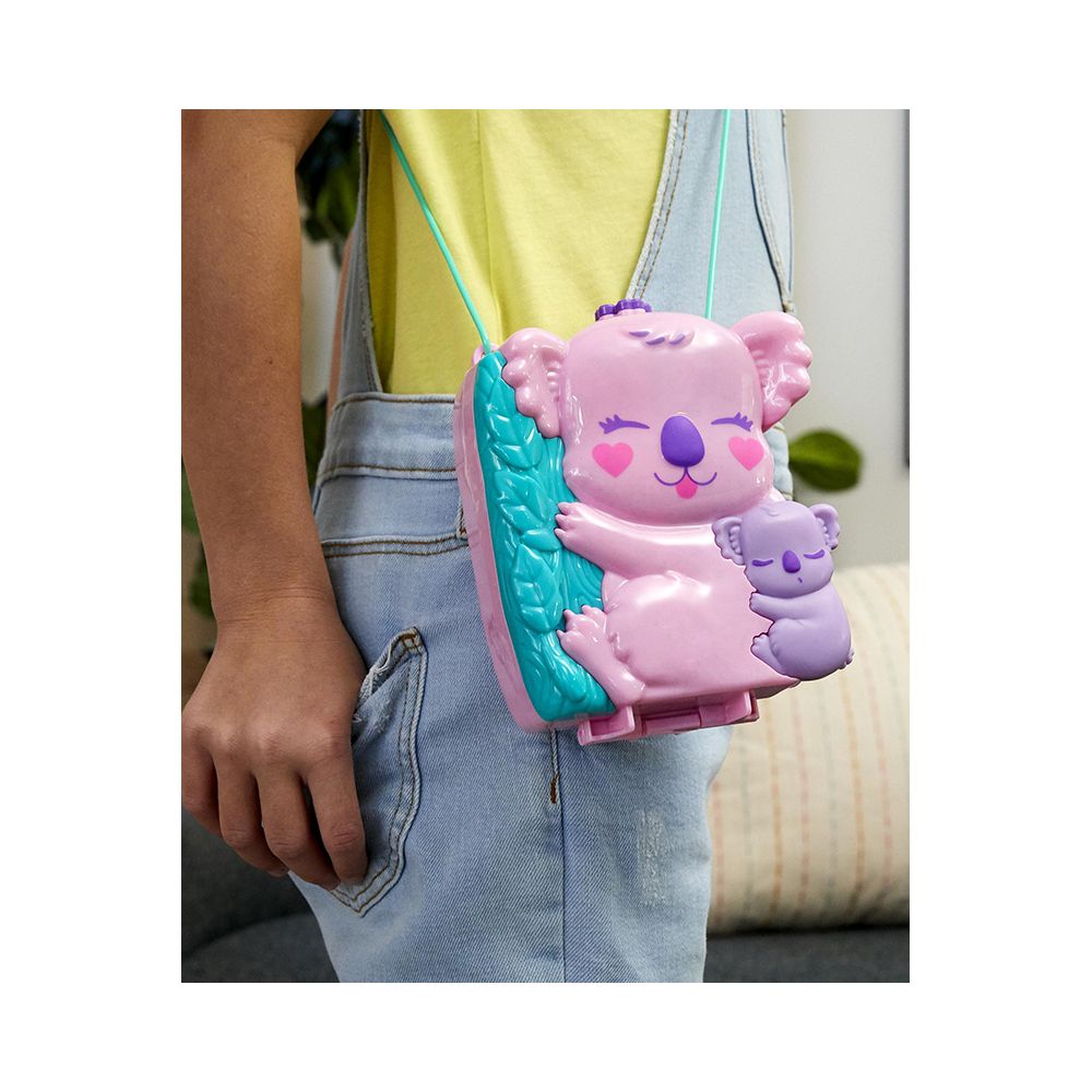 Комплект за игра с 2 кукли и аксесоари в чанта, Polly Pocket, Koala, GXC95