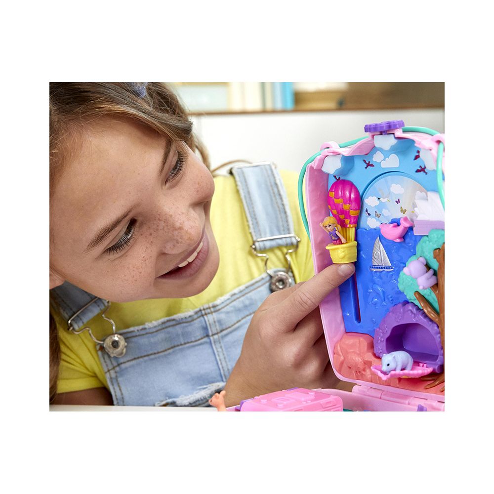 Комплект за игра с 2 кукли и аксесоари в чанта, Polly Pocket, Koala, GXC95