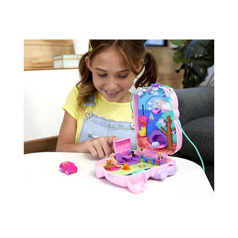 Комплект за игра с 2 кукли и аксесоари в чанта, Polly Pocket, Koala, GXC95