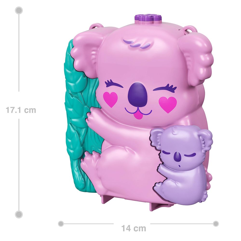 Комплект за игра с 2 кукли и аксесоари в чанта, Polly Pocket, Koala, GXC95