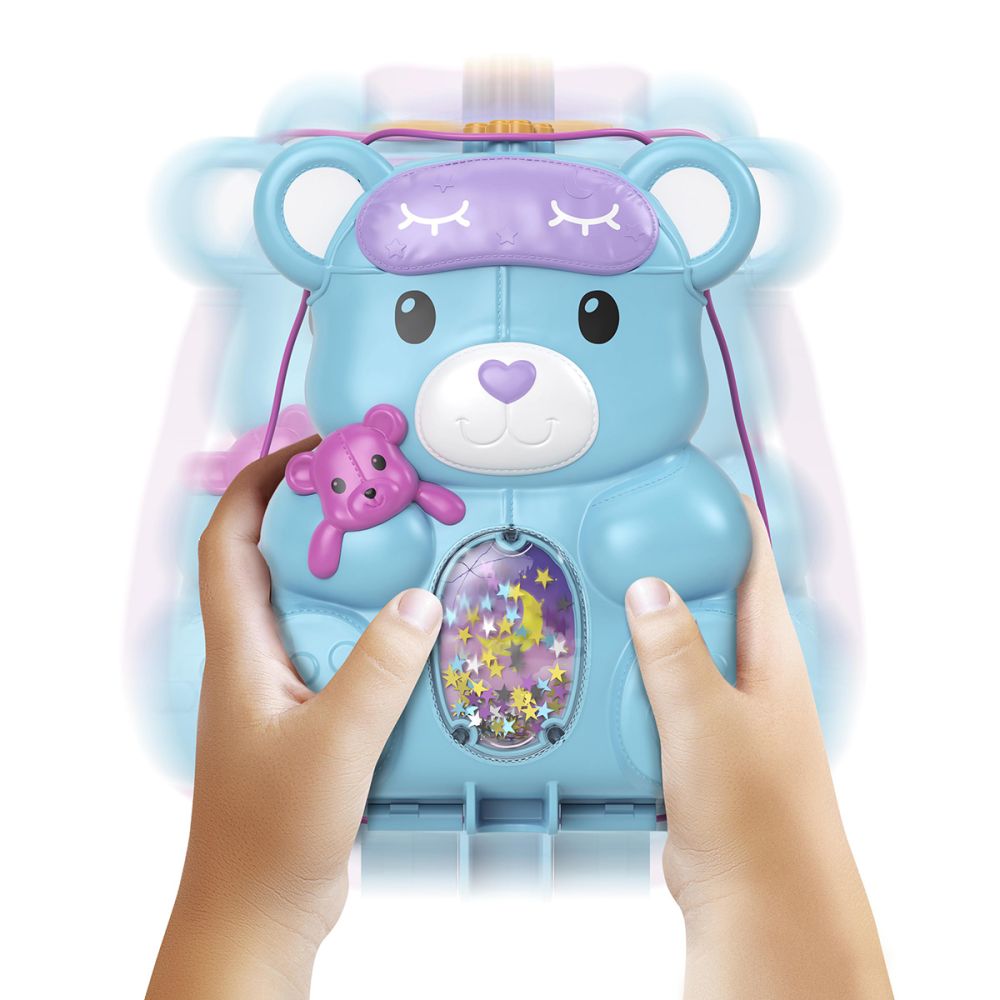 Комплект за игра с 2 кукли и аксесоари в чанта, Polly Pocket, Teddy Bear, HGC39