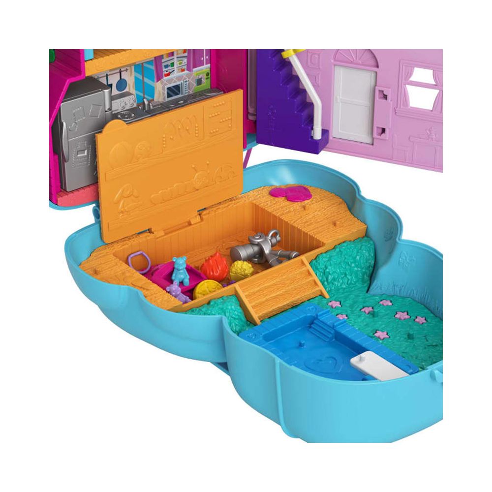 Комплект за игра с 2 кукли и аксесоари в чанта, Polly Pocket, Teddy Bear, HGC39