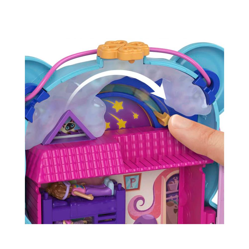 Комплект за игра с 2 кукли и аксесоари в чанта, Polly Pocket, Teddy Bear, HGC39