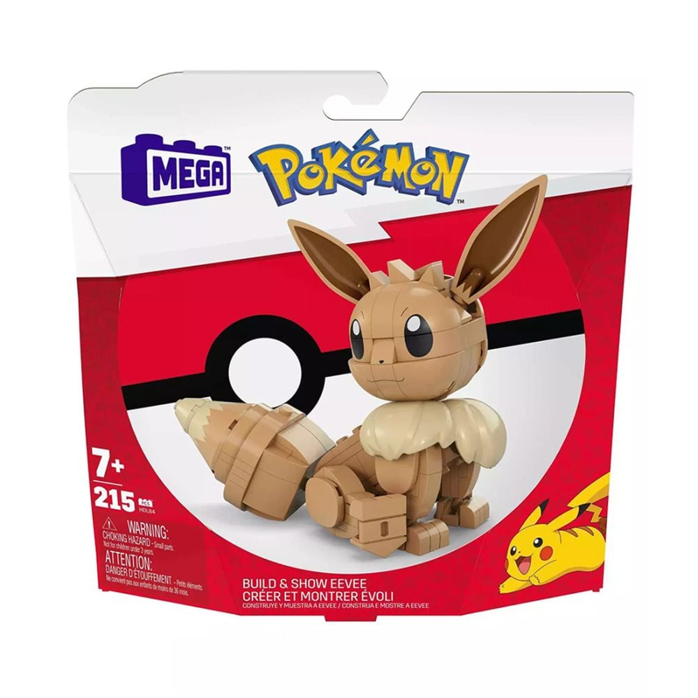 Строителен комплект, Mega Blocks, Pokemon Eevee, 215 части, HDL84