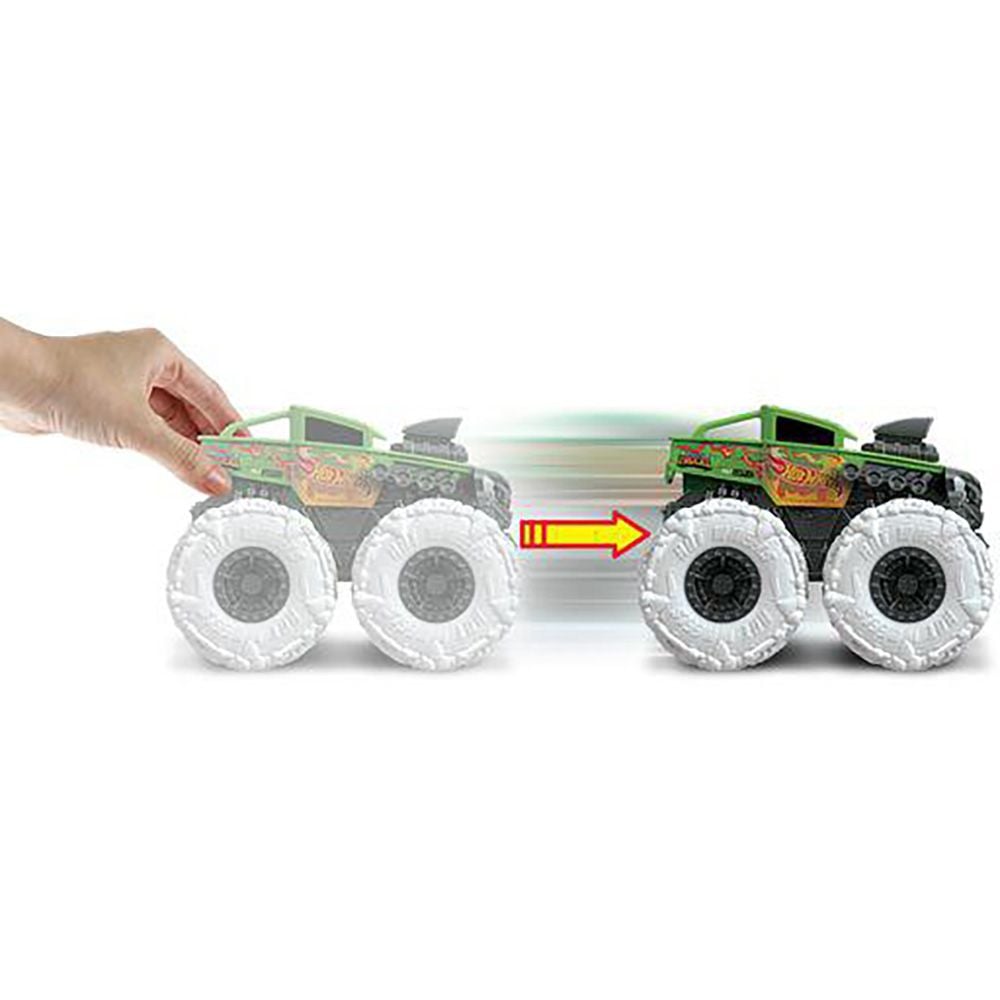 Високопроходим автомобил, Hot Wheels, Twisted Tredz, 1:43, Bone Shaker, GVK38