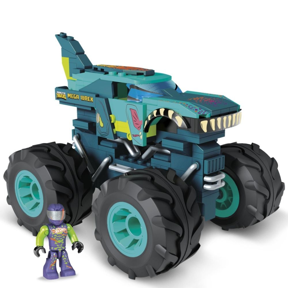 Строителен комплект, Hot Wheels, Monster Truck, Mega Wrex, 187 части, HDJ95