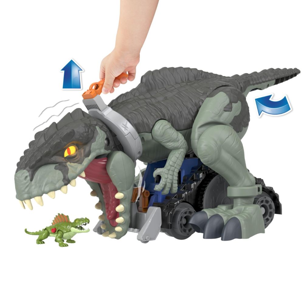 Комплект динозавър с фигура, Imaginext Jurassic World, Mega Stomp и Rumble Giga Dino, GWT22