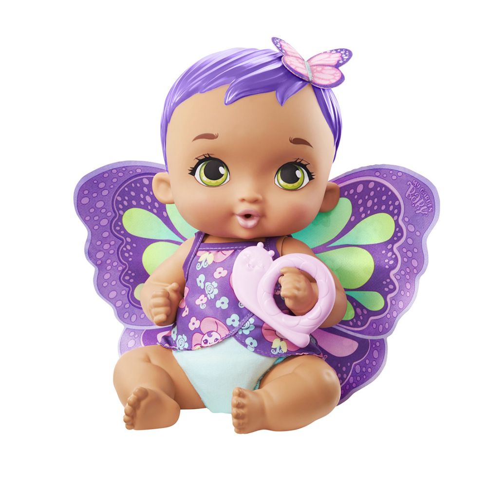 Кукла бебе, My Garden Baby, Feed and Change, GYP11, 30 см, Лилав