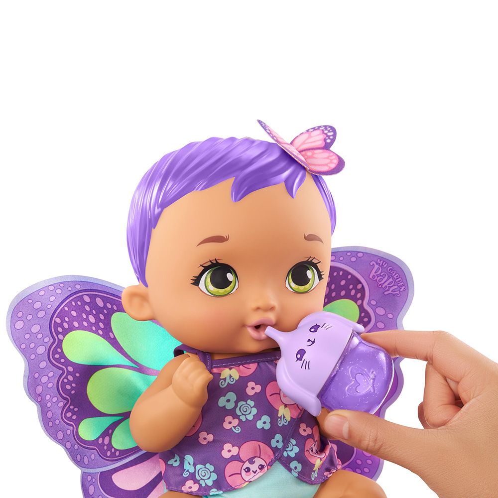 Кукла бебе, My Garden Baby, Feed and Change, GYP11, 30 см, Лилав