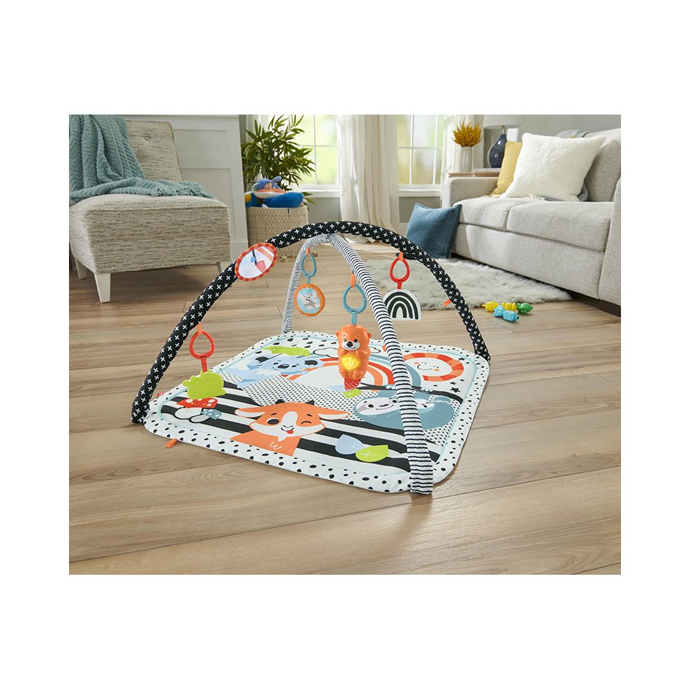 Матрак за занимания за бебета 3 в 1, Fisher Price, Glow and Grow Gym, HBP41