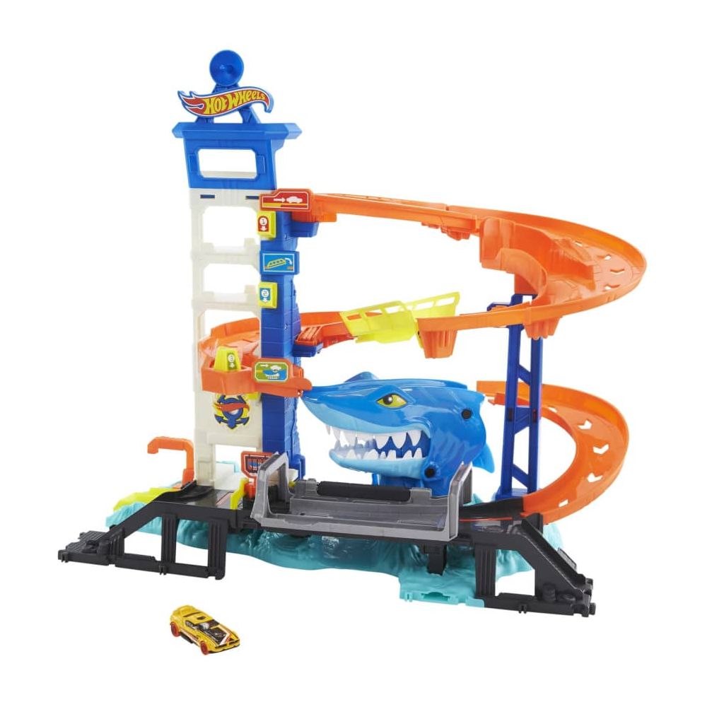 Комплект писти с кула, Hot Wheels, Shark Escape, HDP06