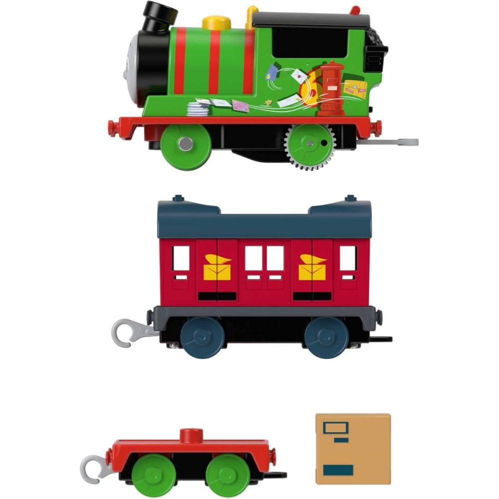Моторизиран локомотив с 2 вагона, Thomas and Friends, Percy Mail Delivery, HMK04