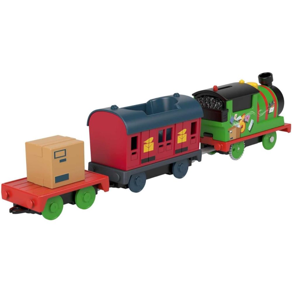 Моторизиран локомотив с 2 вагона, Thomas and Friends, Percy Mail Delivery, HMK04