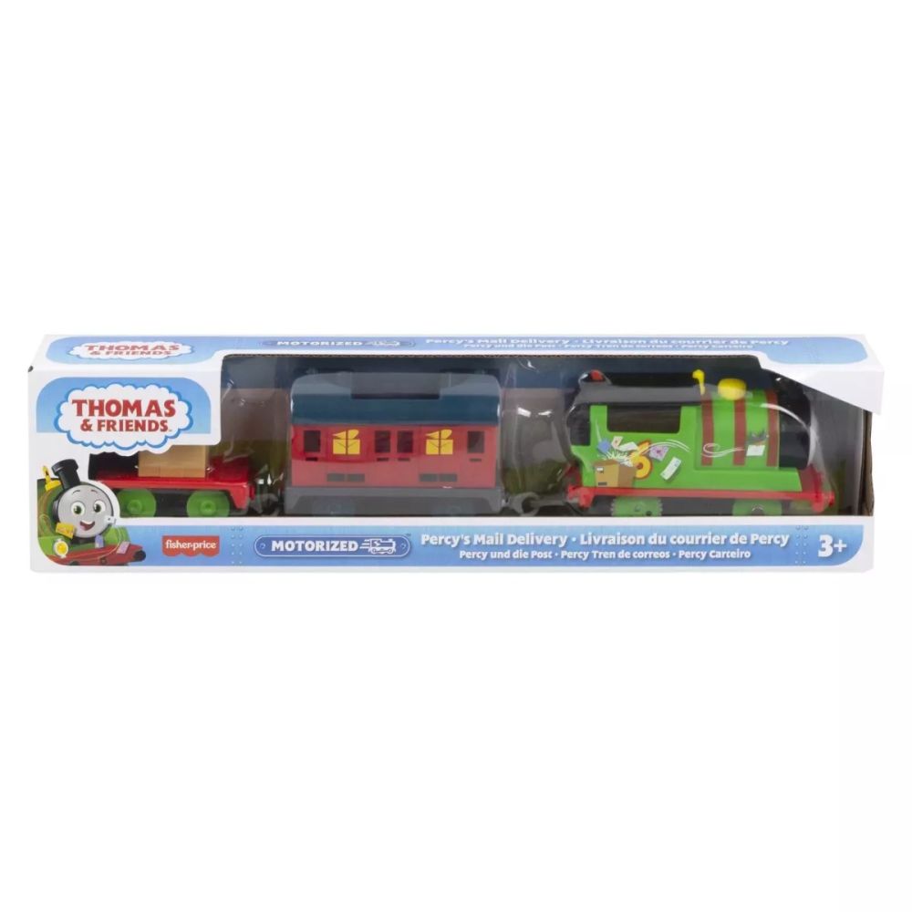 Моторизиран локомотив с 2 вагона, Thomas and Friends, Percy Mail Delivery, HMK04