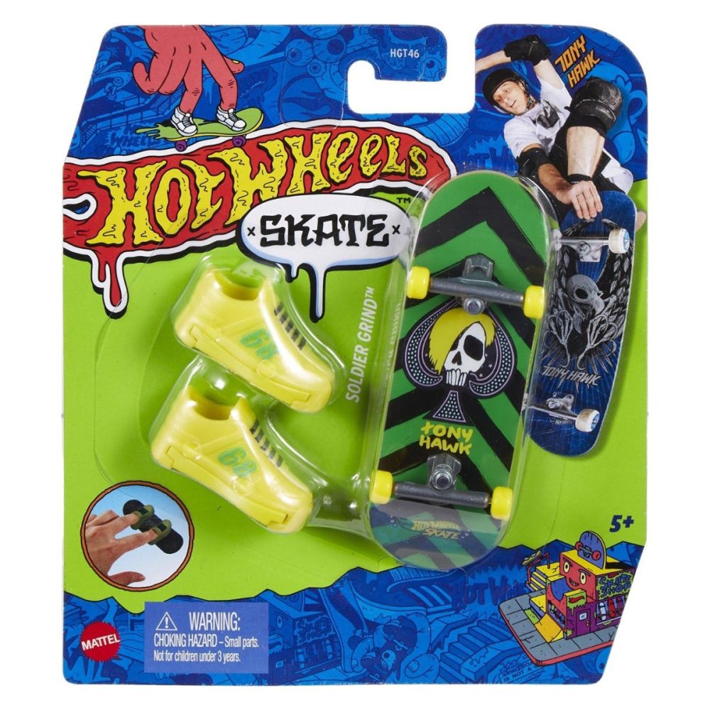 Комплект мини скейтборд дъска с обувки, Hot Wheels, HNG26
