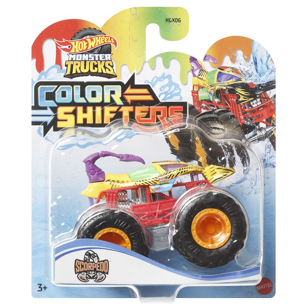 Високопроходим автомобил, Hot Wheels, Color Shifters, 1:64, Scorpedo, HMH32