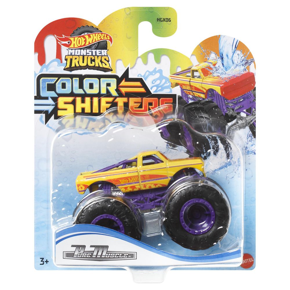 Високопроходим автомобил, Hot Wheels, Color Shifters, Pure Muscle, 1:64, HMH33