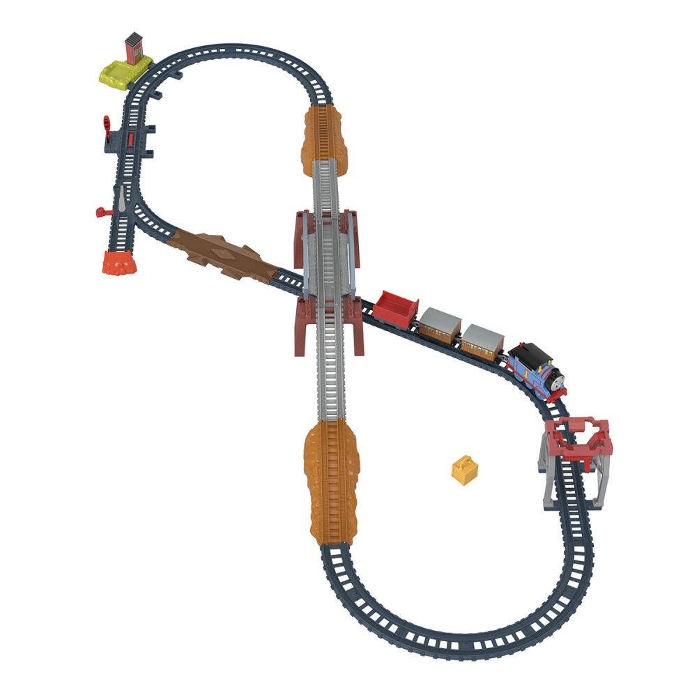 Комплект за игра, Моторизиран локомотив с 3 вагона, Thomas and Friends, HGX64