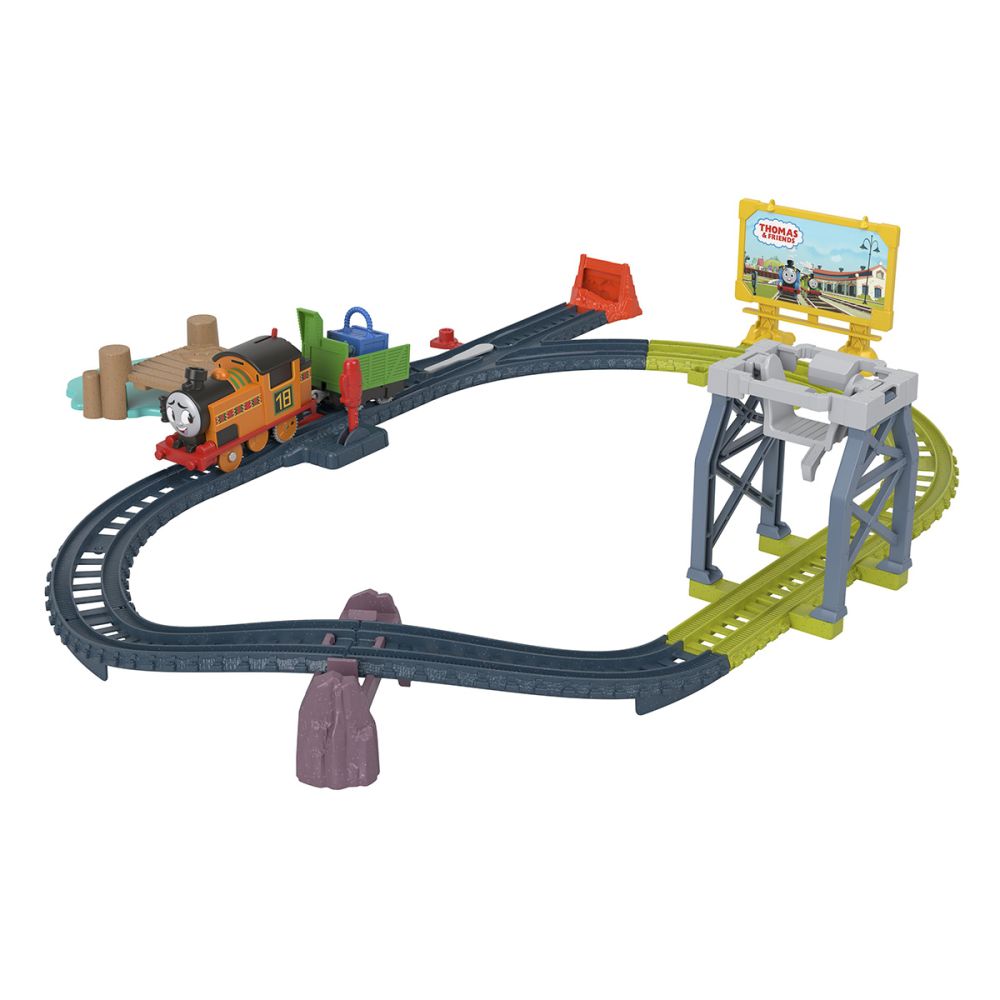 Комплект за игра, Моторизиран локомотив с вагон, Thomas and Friends, Nia, HGY78