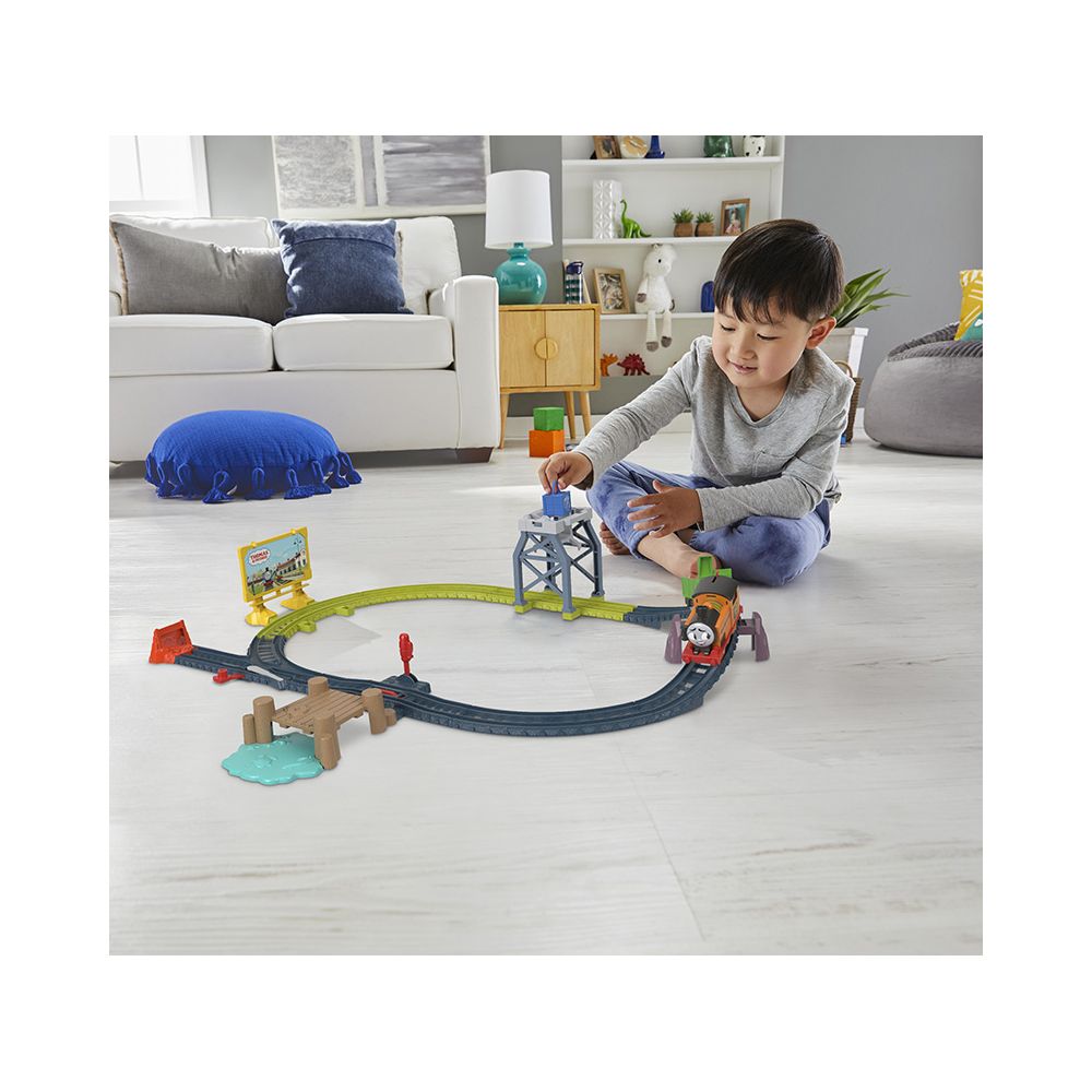 Комплект за игра, Моторизиран локомотив с вагон, Thomas and Friends, Nia, HGY78