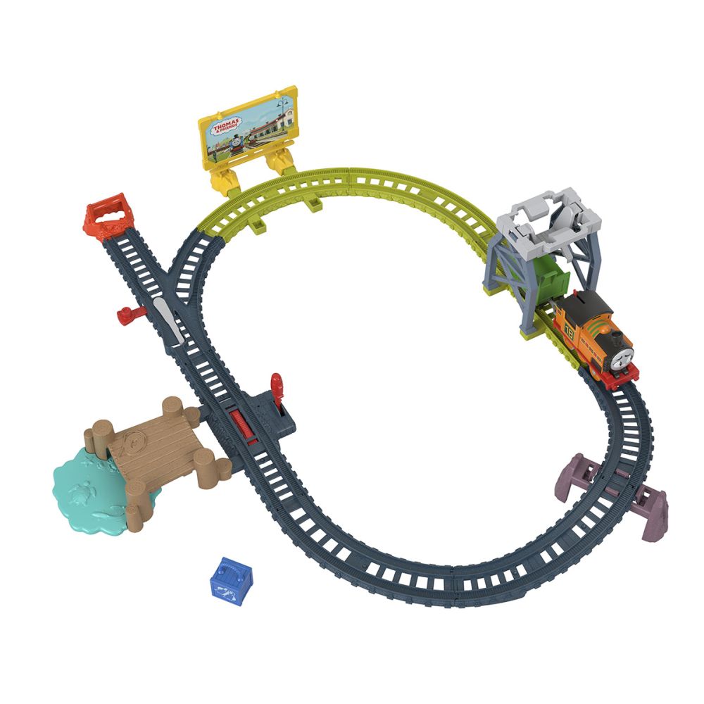 Комплект за игра, Моторизиран локомотив с вагон, Thomas and Friends, Nia, HGY78