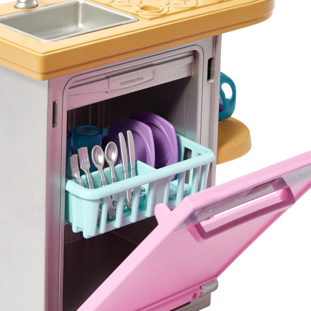 Комплект мебели за кухня за кукли, Barbie, HJV34