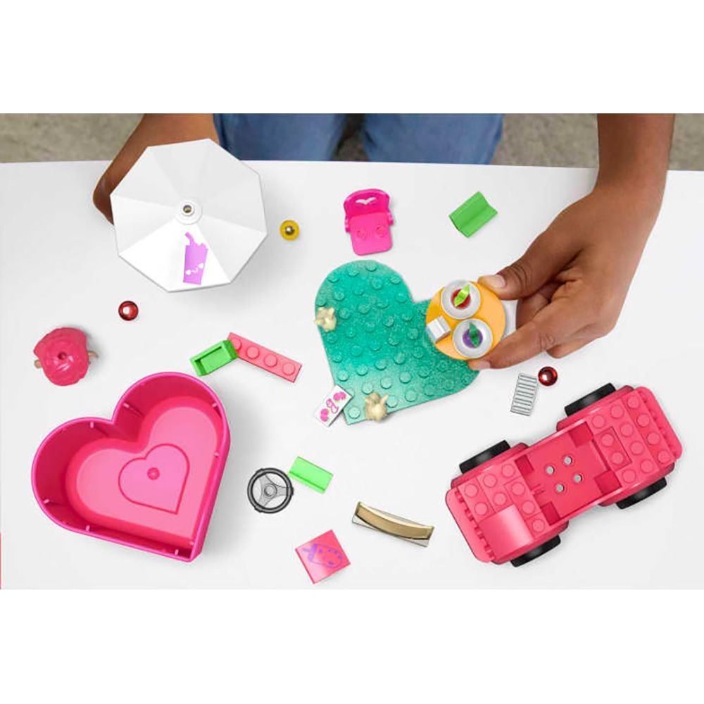 Комплект за игра с мини кукли изненада, Mega Bloks, Barbie Color Reveal, Road Trip, HKF90
