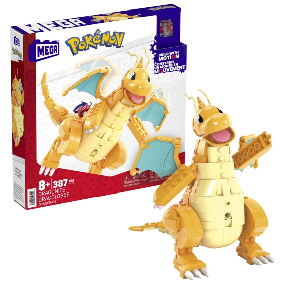 Строителен комплект, Mega Bloks, Pokemon Dragonite, HKT25