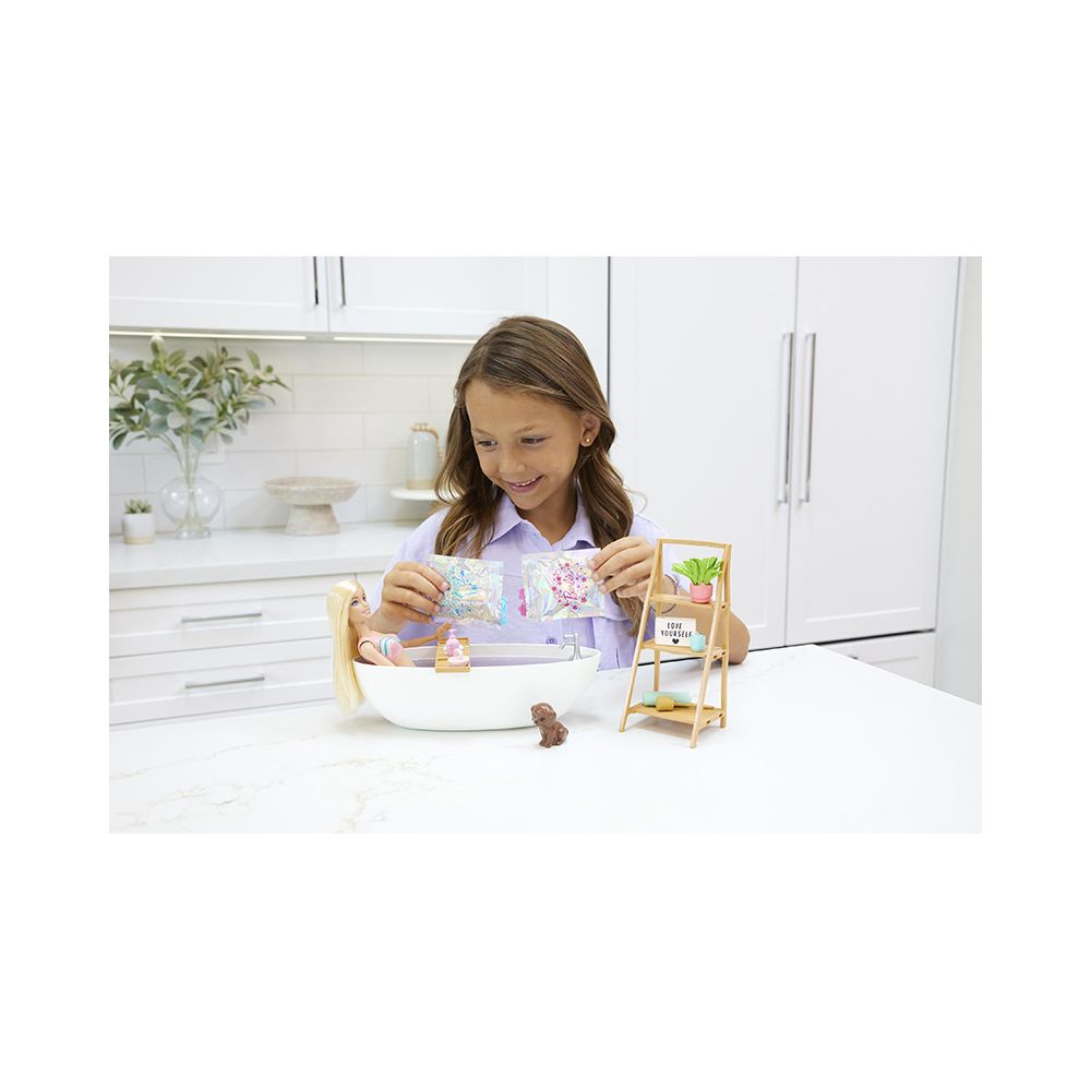 Комплект кукла Barbie, Confetti Bath, Вана и аксесоари, HKT92
