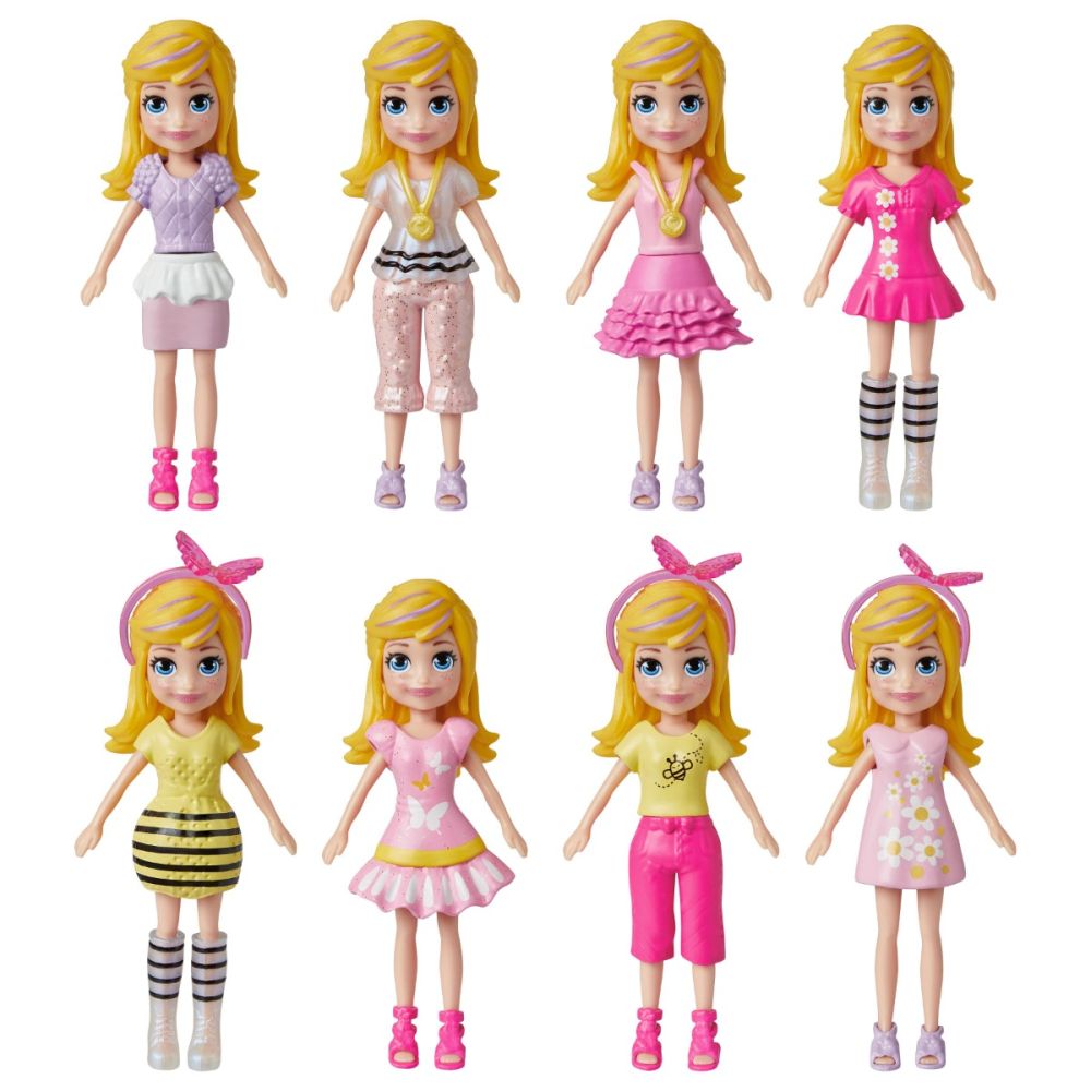 Мини кукла с животинче и дрехи за преобличане Polly Pocket, HKV89