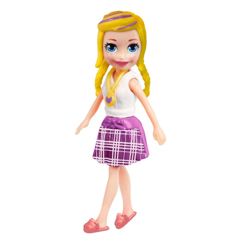 Мини модна кукла с резервни дрехи и обувки Polly Pocket, HKW06