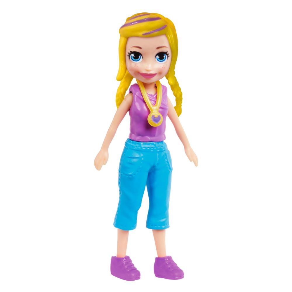Мини модна кукла с резервни дрехи и обувки Polly Pocket, HKW06