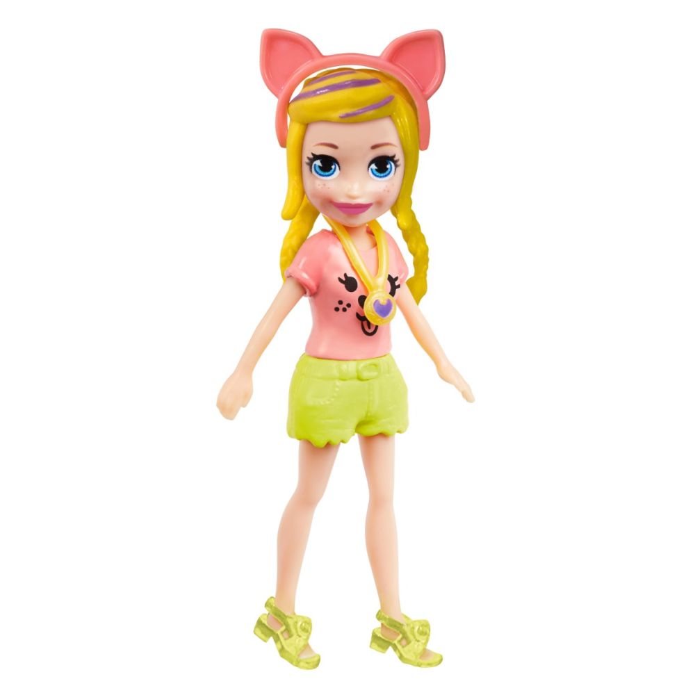 Мини модна кукла с резервни дрехи и обувки Polly Pocket, HKW06