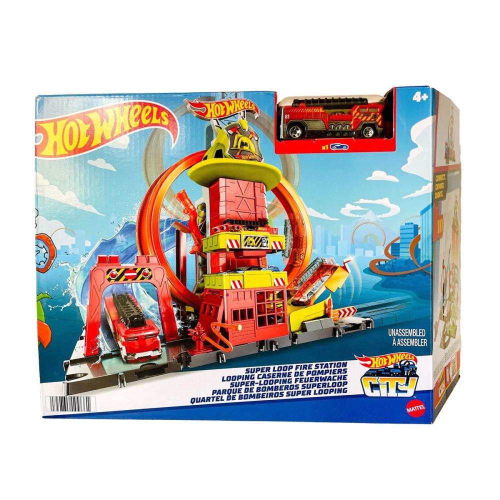 Комплект за игра, Hot Wheels, Пожарна, HKX41