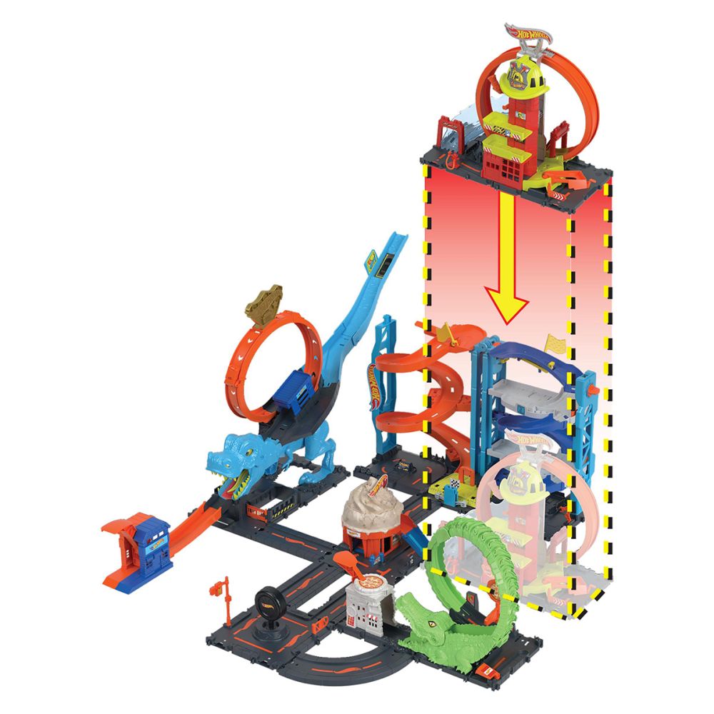 Комплект за игра, Hot Wheels, Пожарна, HKX41