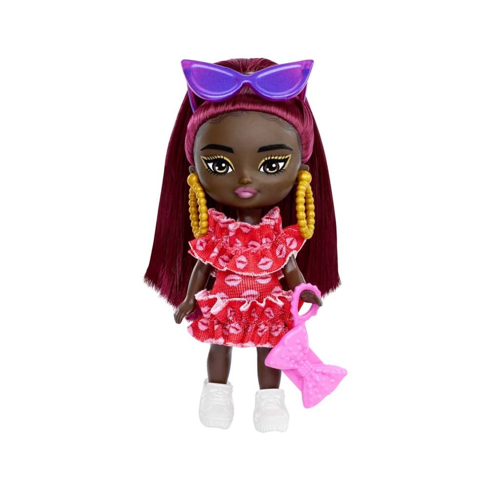 Кукла Barbie Extra Mini Minis с коса и аксесоари, 8 см, HLN47