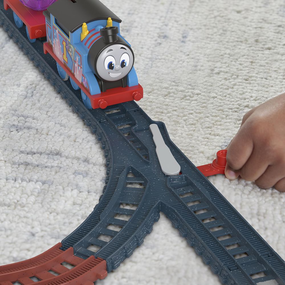 Комплект за игра, Моторизиран локомотив с вагон, Thomas and Friends, Кристална пещера, HMC28