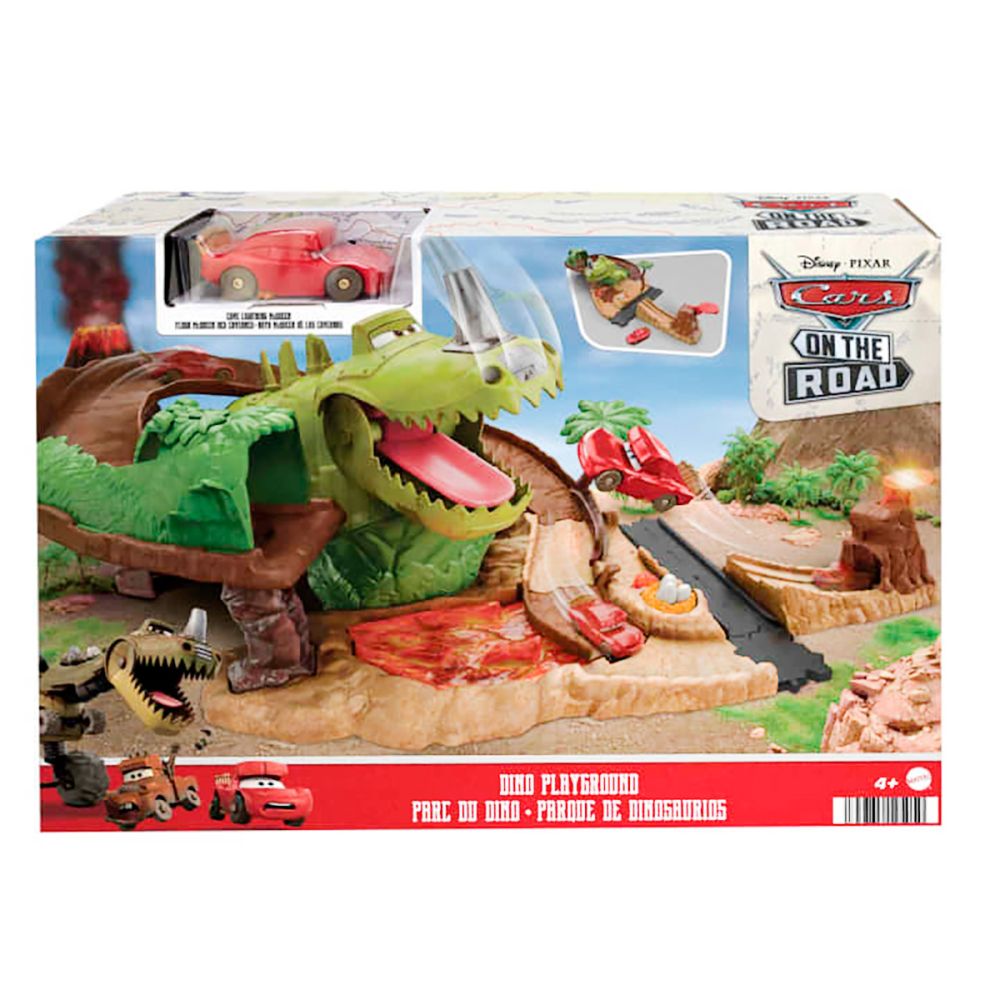Комплект за игра с количка, Cars, Земята на Дино, HMD74