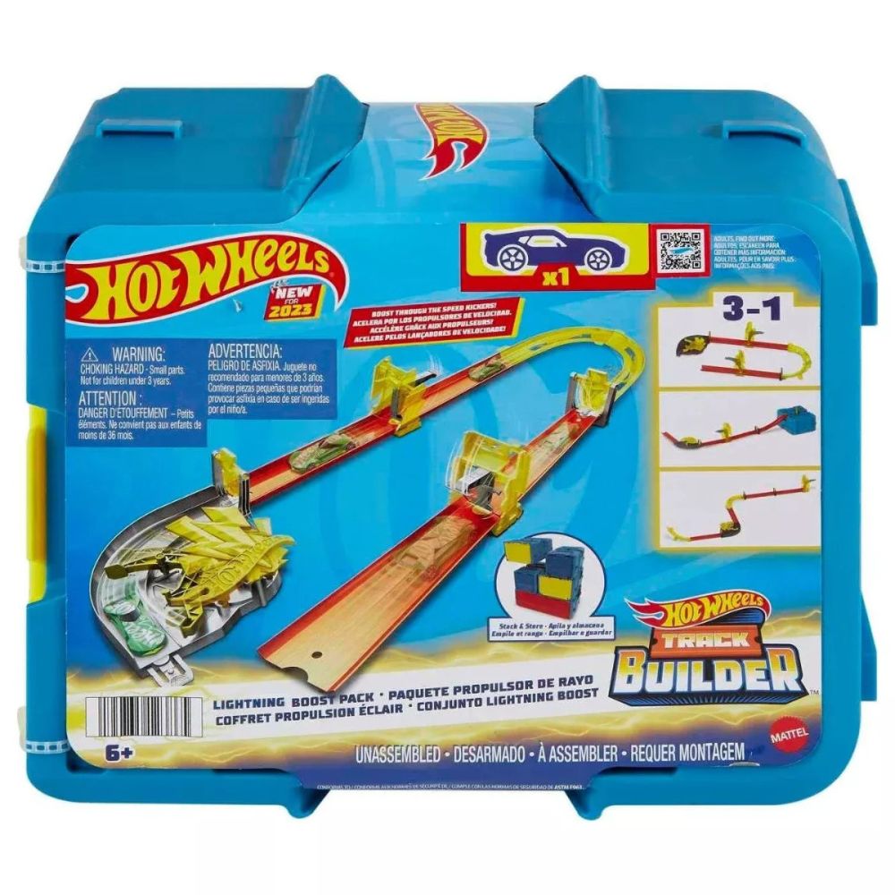 Комплект за игра, Hot Wheels, Box Track Builder, Piste Lightning, HNN38