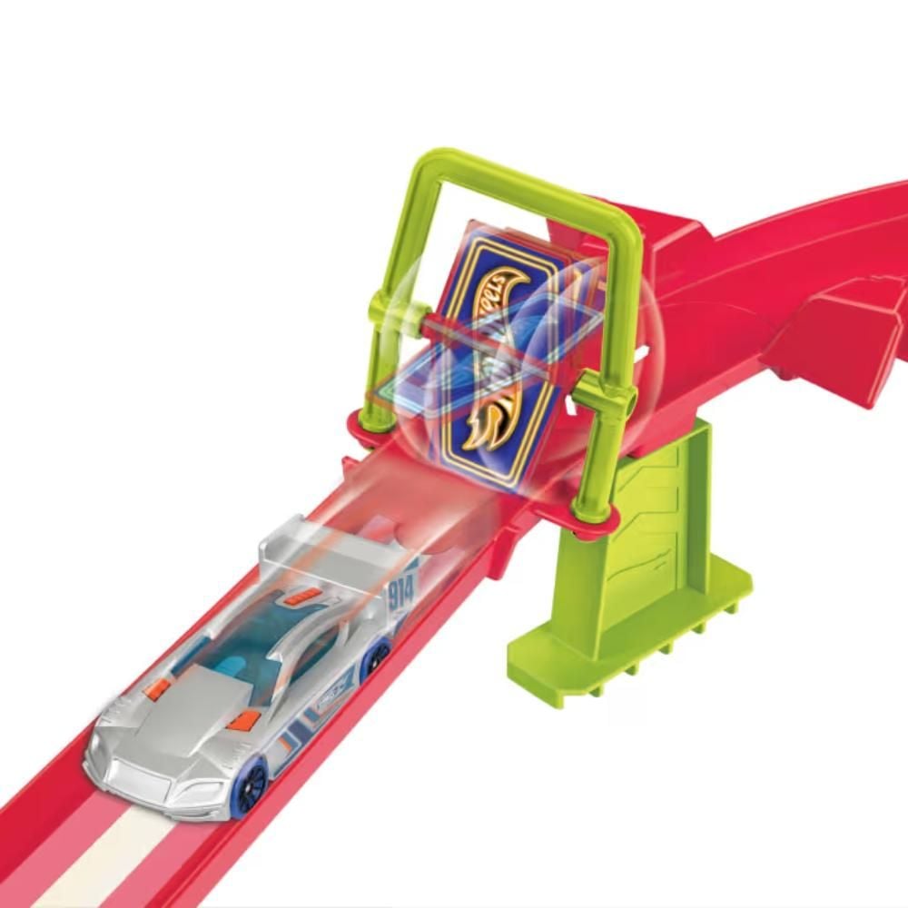 Комплект за игра писта с количка, Hot Wheels, Neon Speeders, Skyscraper Speed Circuit Track, HPC07