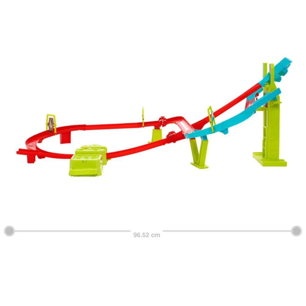 Комплект за игра писта с количка, Hot Wheels, Neon Speeders, Skyscraper Speed Circuit Track, HPC07