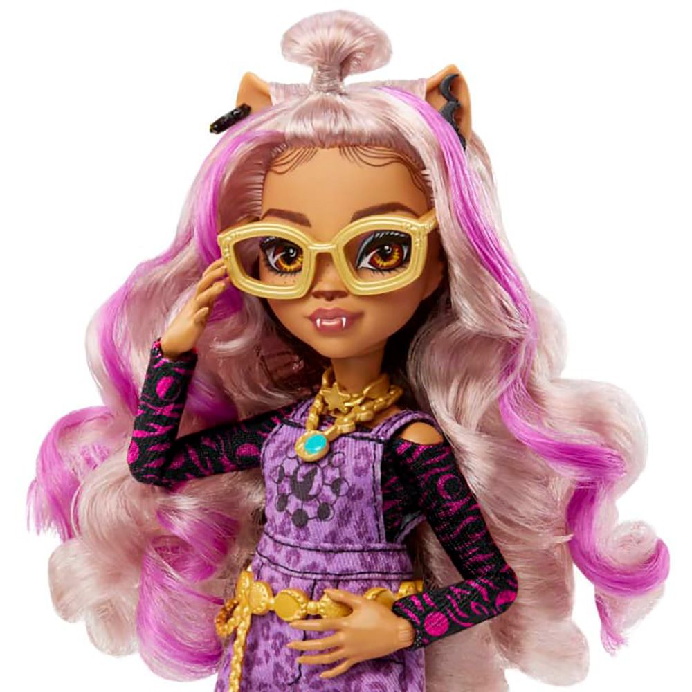 Кукла Monster High Clawdeen Wolf с домашен любимец и аксесоари, HHK52