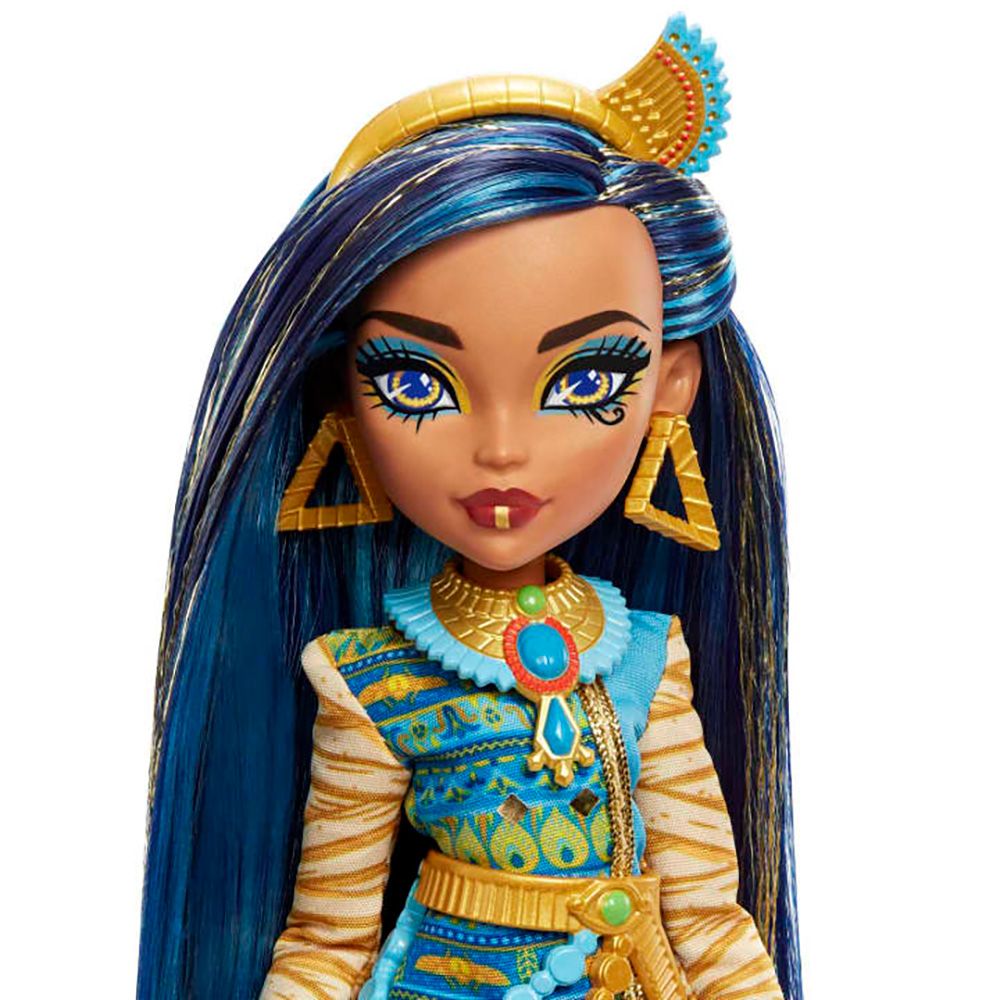 Кукла Monster High Cleo de Nile с домашен любимец и аксесоари, HHK54