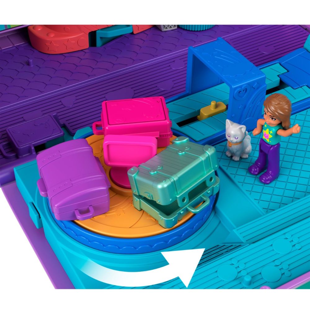 Комплект за игра с 2 кукли, Polly Pocket, Kitty Airplane, HWP19