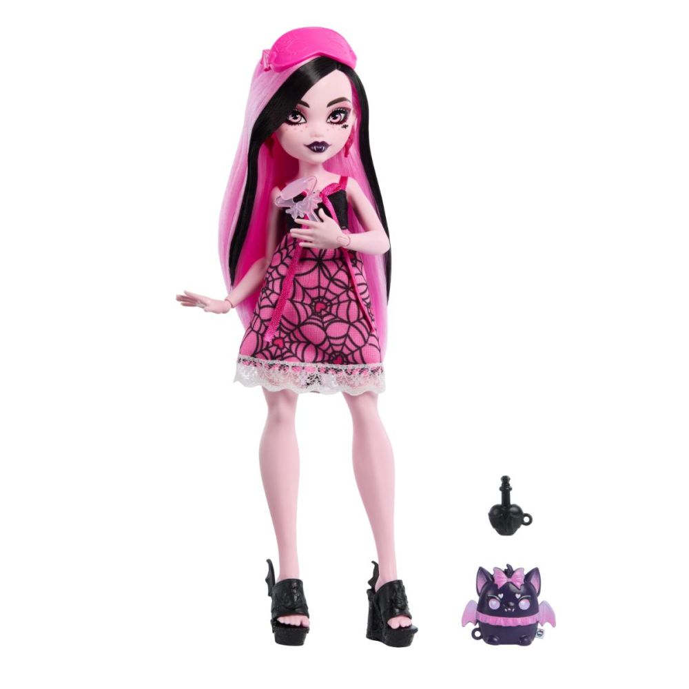 Кукла изненада с 5 аксесоара, Monster High, Buried Secrets Pajama Party, HYV64