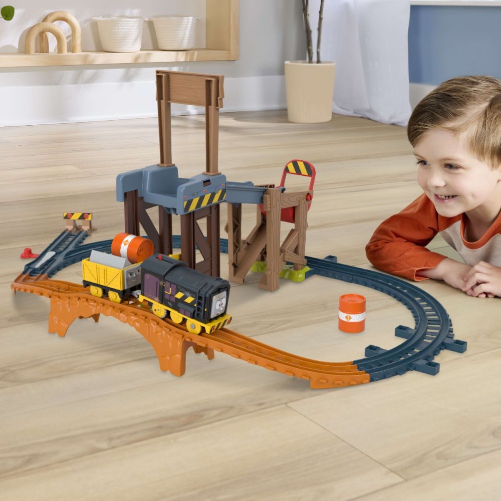 Комплект за игра с влакче, Thomas and Friends, Diesel Lift and Load, JBW20