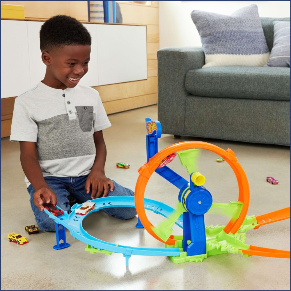Комплект за игра Hot Wheels, Rapid Launch and Loop, Stunt Tracks, JBX65