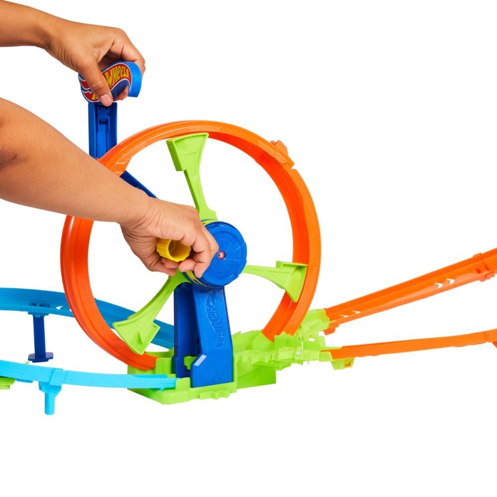 Комплект за игра Hot Wheels, Rapid Launch and Loop, Stunt Tracks, JBX65