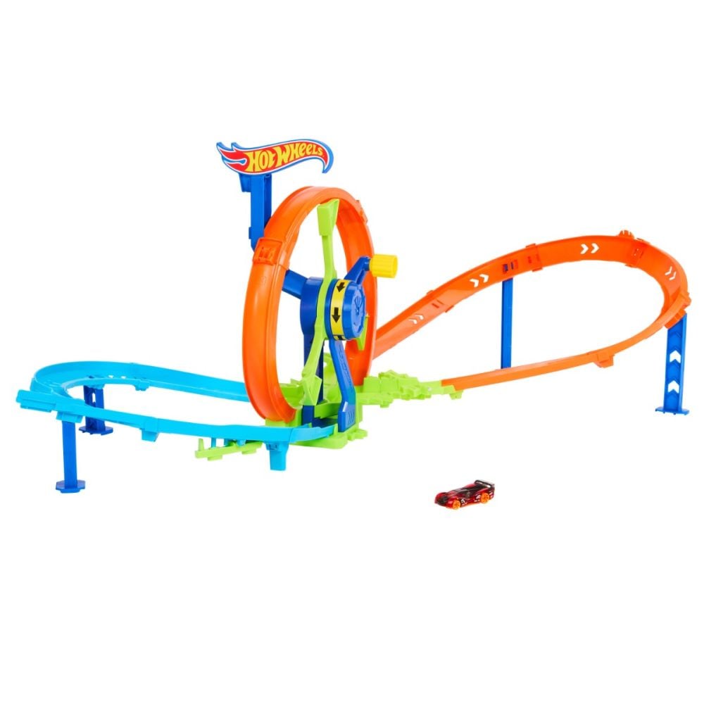 Комплект за игра Hot Wheels, Rapid Launch and Loop, Stunt Tracks, JBX65